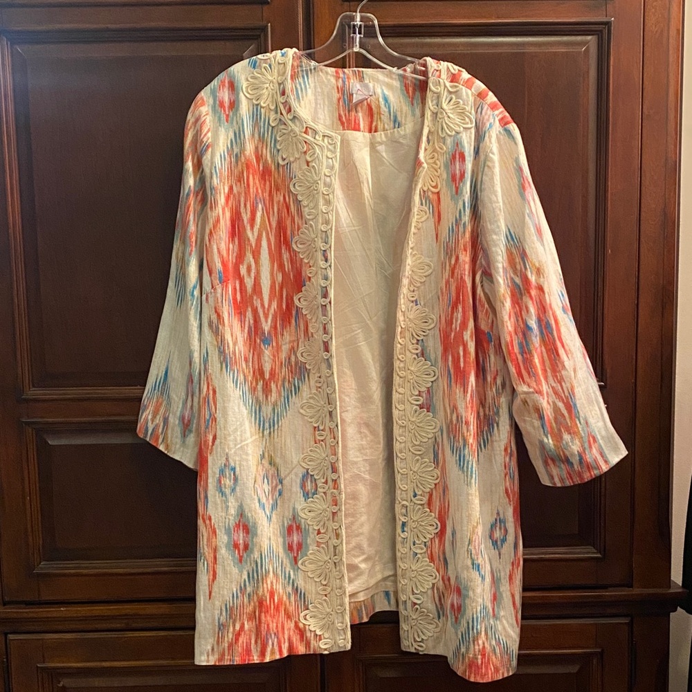 Vintage Chico's Multicolor Patterned kimono